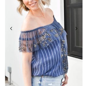 Free People Elisas Blouse new with tags XS